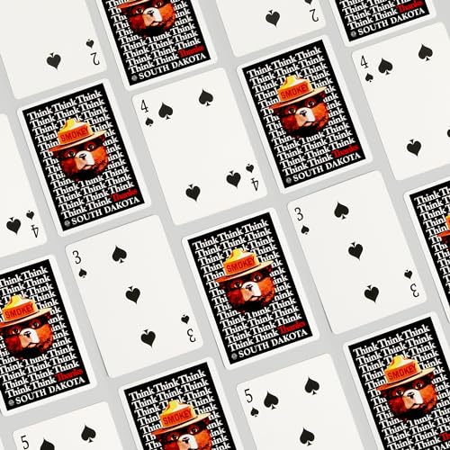 Baraja de Poker South Dakota Smokey Bear Vintage 52 cartas miniatura 4