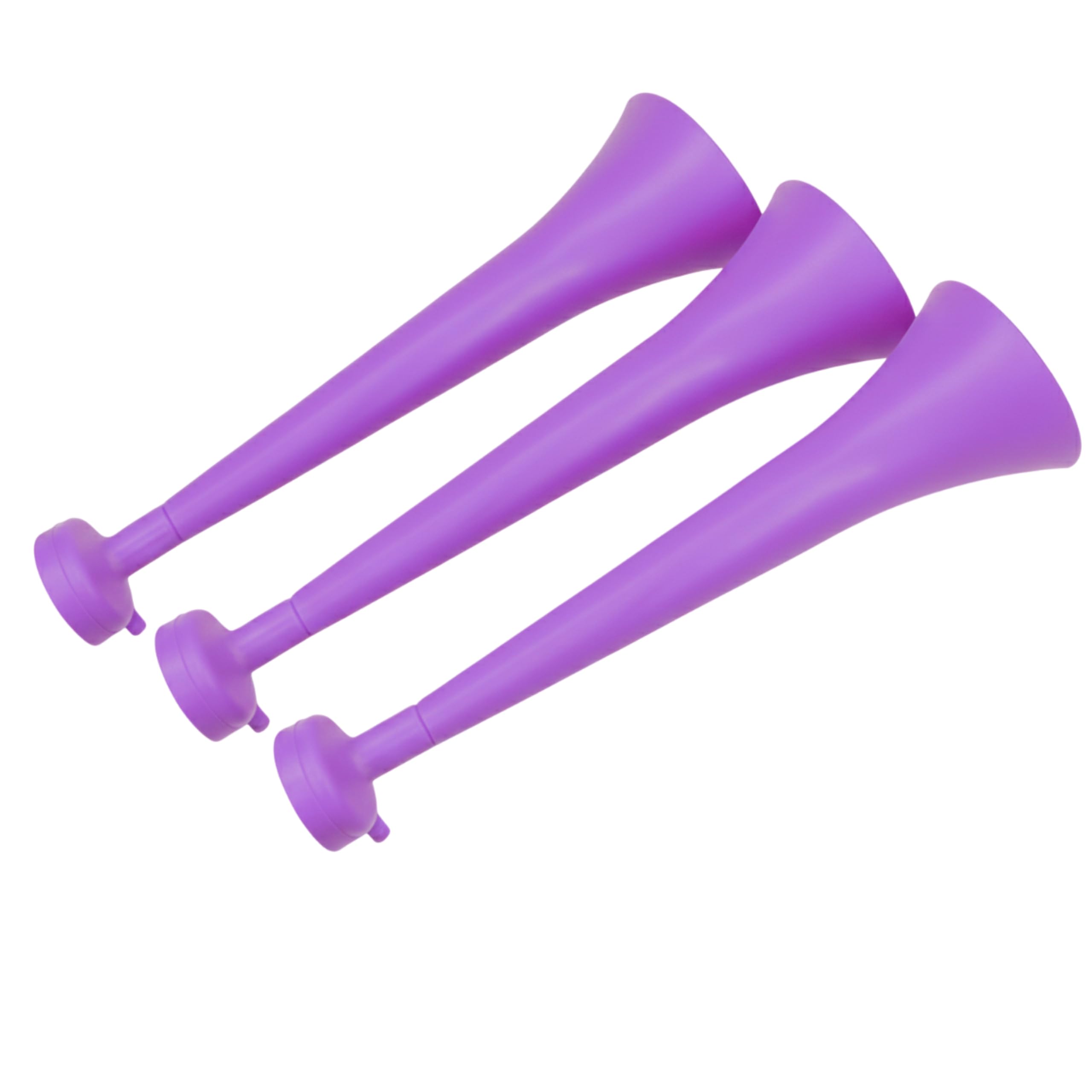 Pack 3 Vuvuzelas de Plástico Resistente. Trompetas de Animación para Fútbol, Eventos Deportivos y Fiestas. Bocina Ruido Extremo 120 DB. Cotillón para Aficionados — view 11