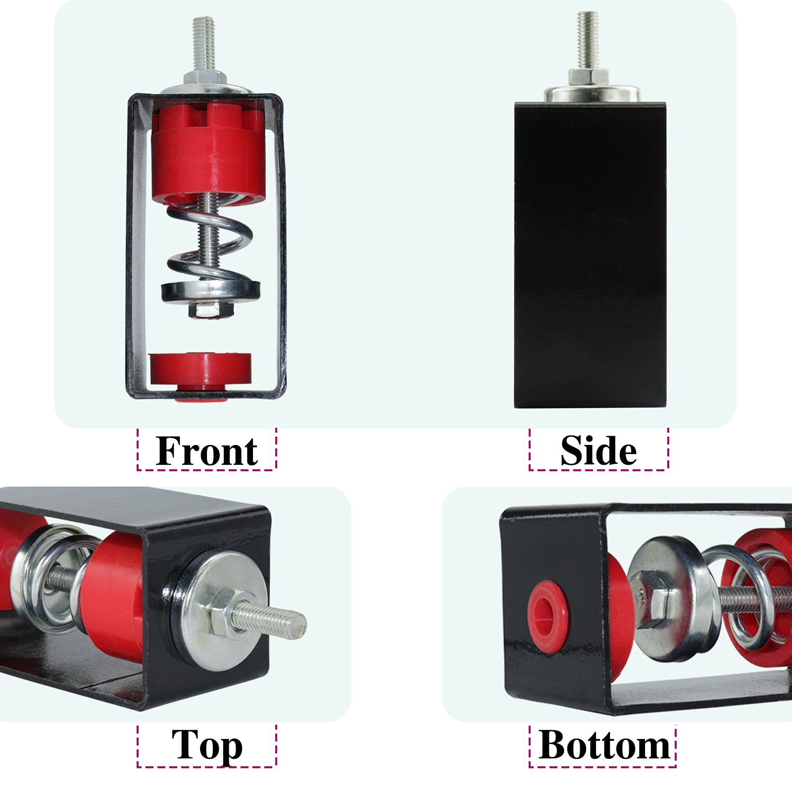 BXI Elastomeric Hanger 2 Pack Spring Vibration Isolator Anti