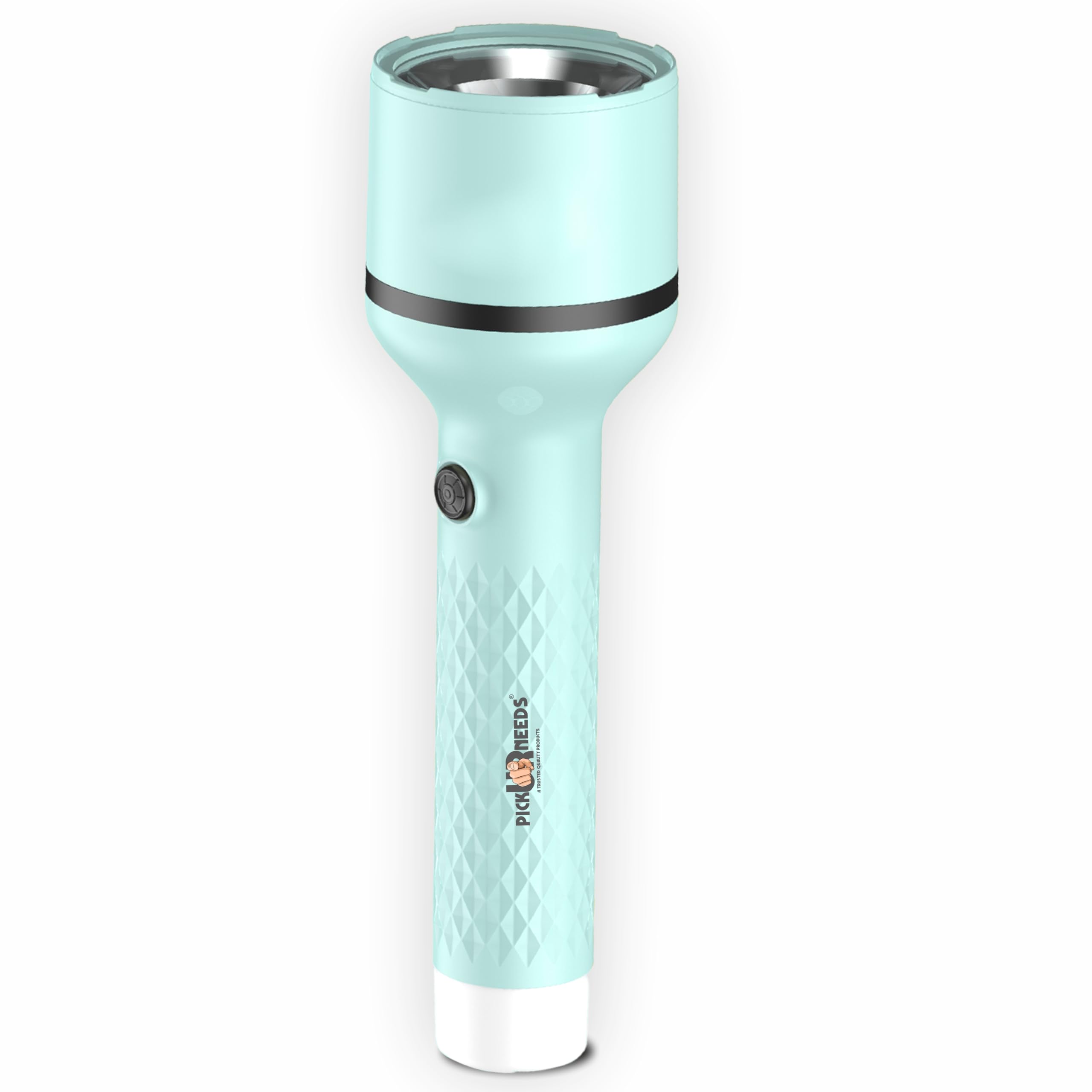 Pick Ur Needs Rechargeable Emergency Search Torch with 4 Mode Light Type C Fast Charging (Sky Blue)-image-27