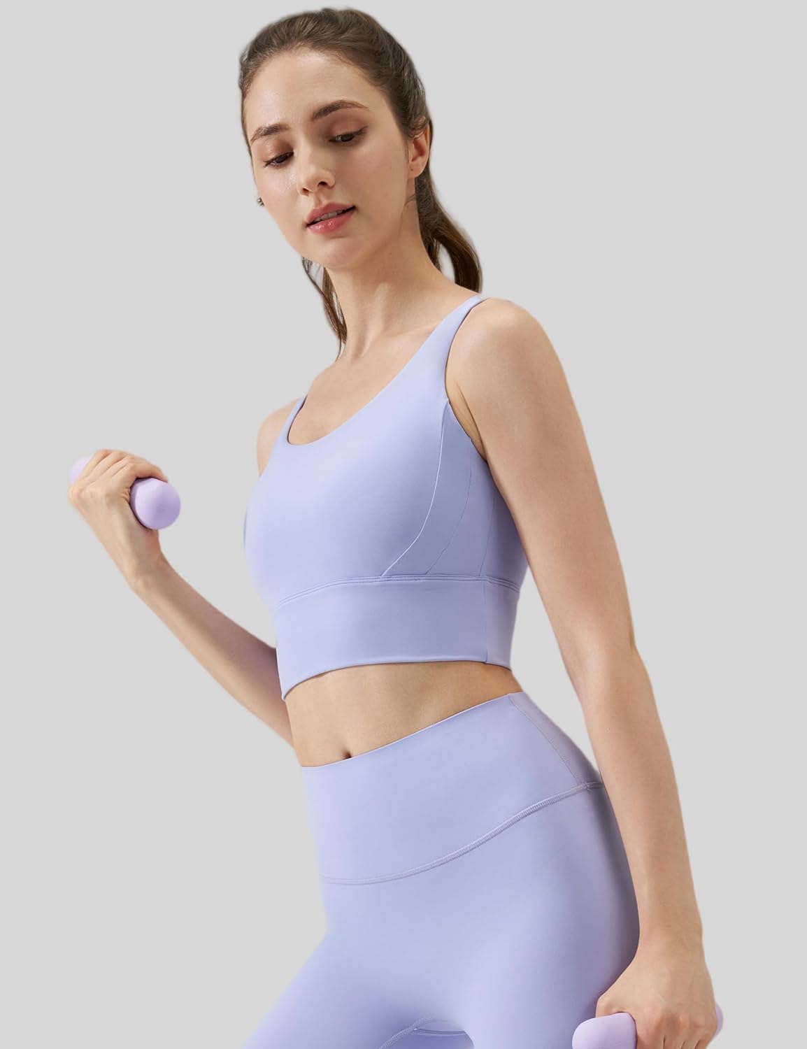 High Impact U Back Sports Bras for Women Wirefree Built in Padding Breathable for Running Yoga Gym - Image 2