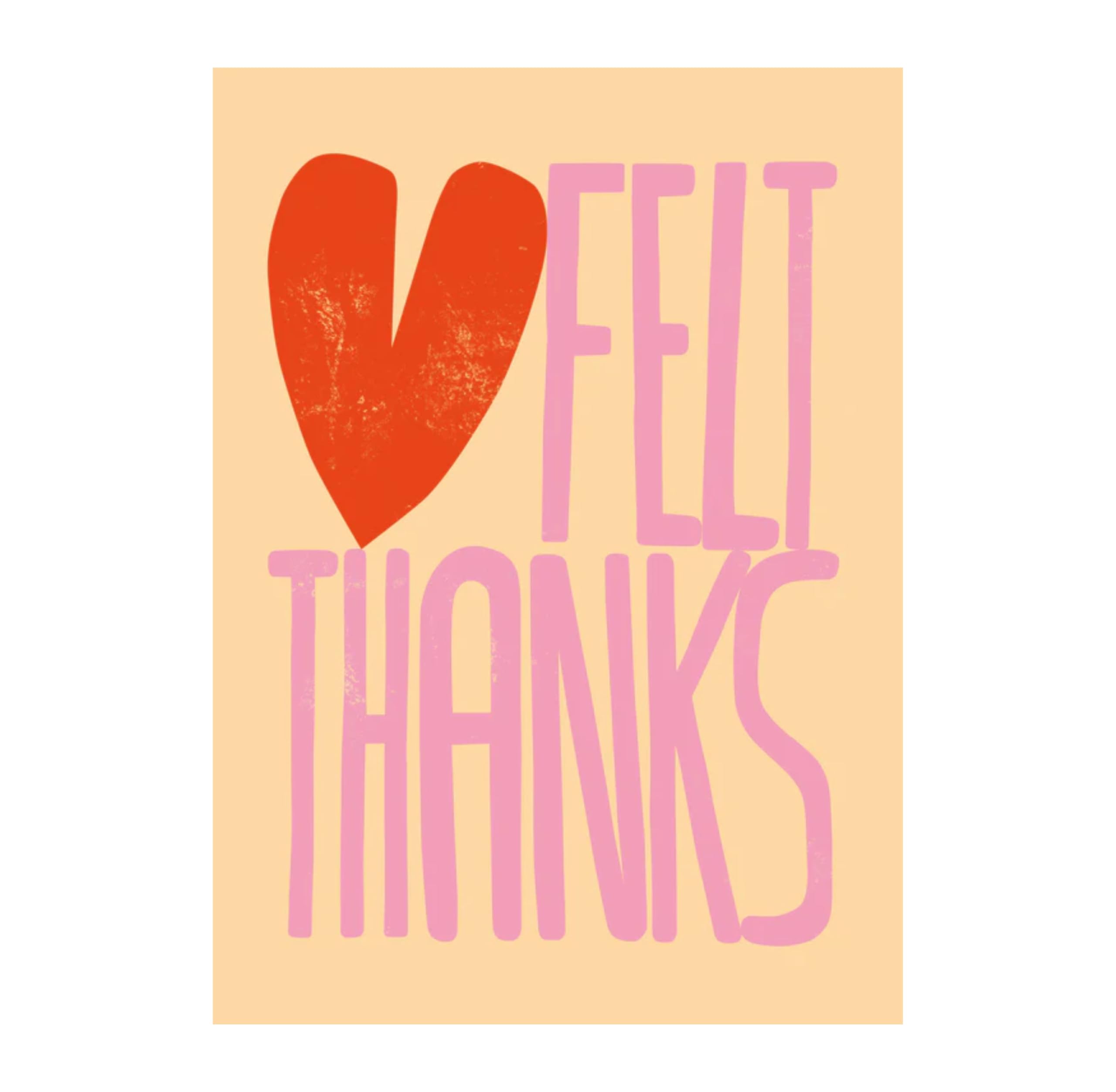 KATE SMITH Thank You Occasion Card Hearfelt thanks card