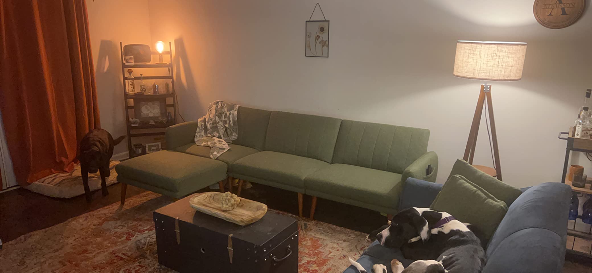 56/mo Finance NOBLEMOOD Sleeper Sectional Sofa Bed for Living Room