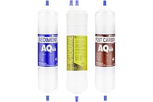 3EA Compatible Coway Replacement Water Filter Set for Coway CHP-06EL