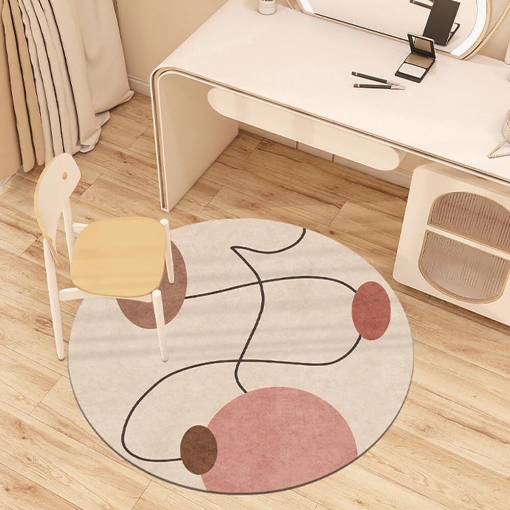 SSDDLZEQ Premium durable range Nordic-style Gaming Chair Cushion Suitable For Wooden Floors(Abstract,60cm)