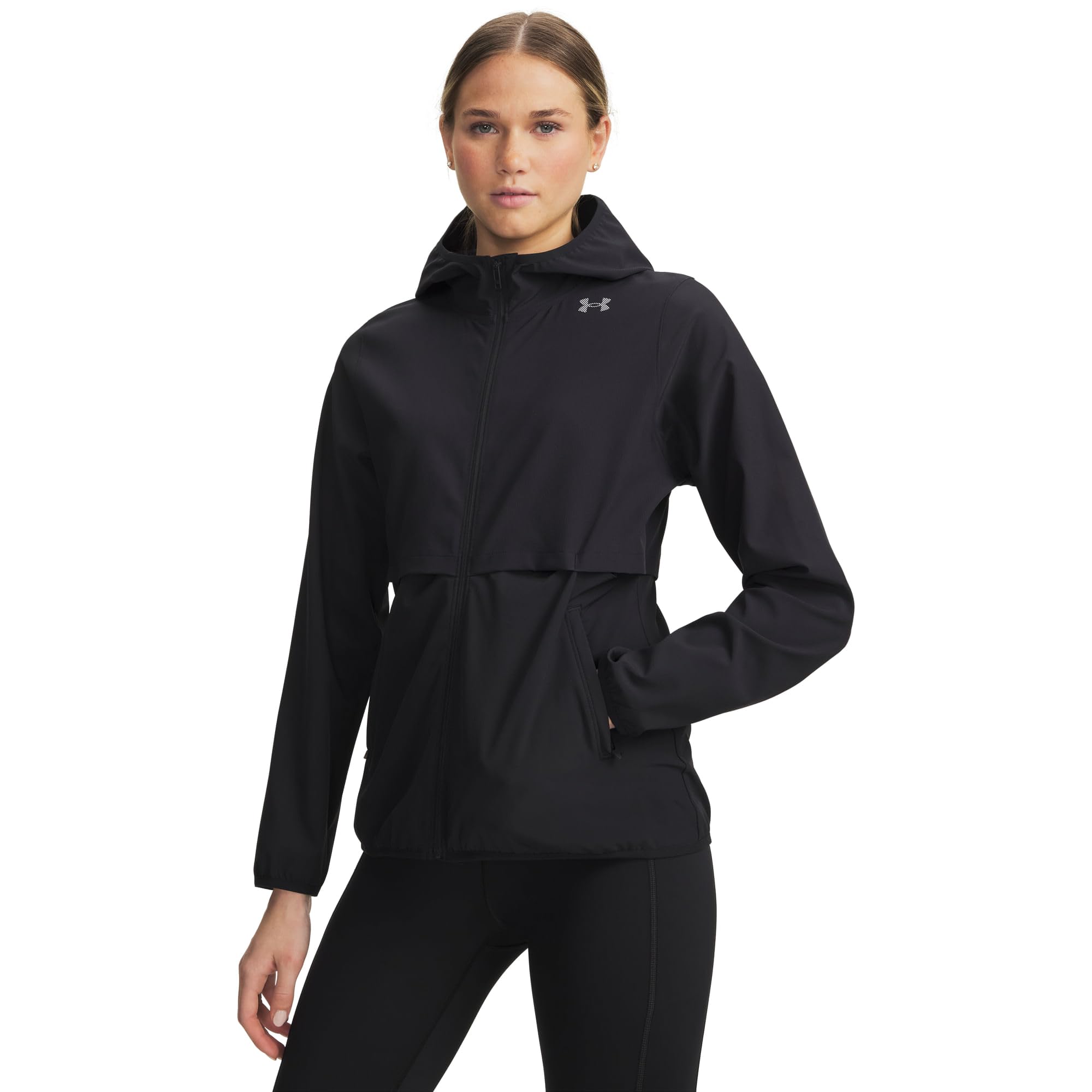 Under Armour Velociti Storm kurtka do biegania damska czarna - black/reflective S