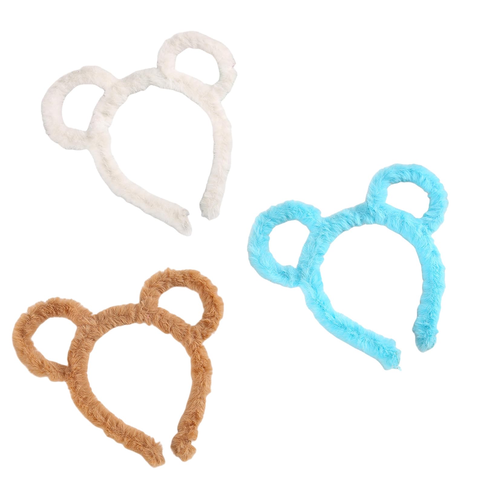 Maxtonser Plush Bear Headbands Adjustable Hairbands For Cosplay Festival Gatherings Themed Parties Halloween Accessories