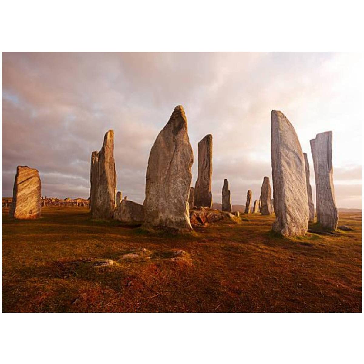 DIY Paint by Numbers Scotland Landscape Callanish Standing Stones Canvas Painting Set with Acrylic Pigment Paintbrush for Adults Kids Beginners Artwork Gift 16" x 20"