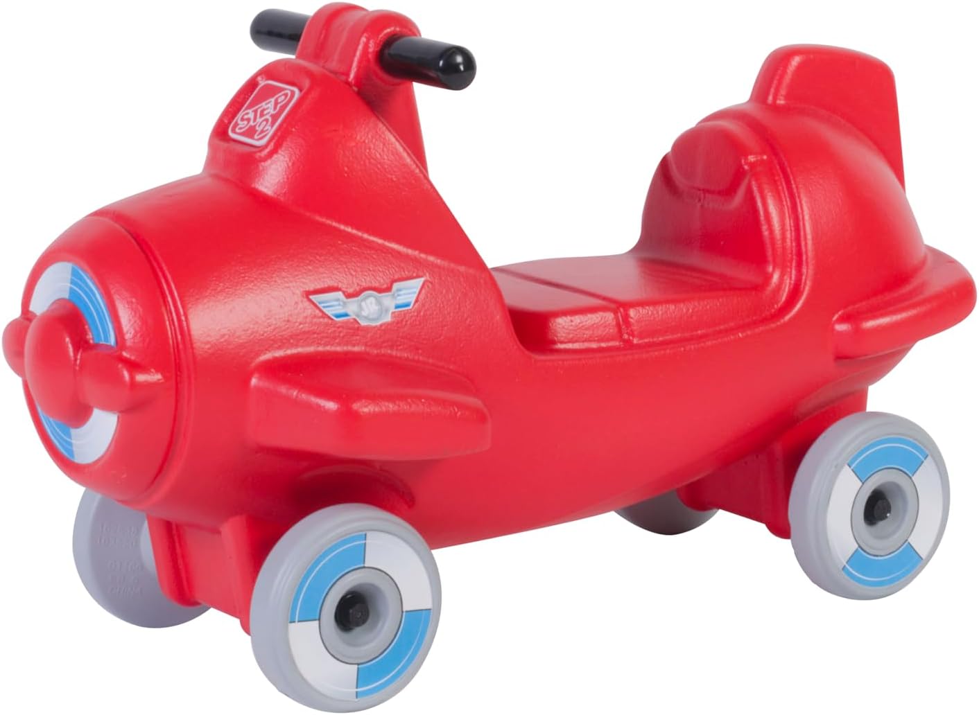 Sky Rider Kids Push Car, Foot Powered Ride On Toy, Practice Balance with 4 Wheels, Track Not Included, Made of Durable Plastic, Max Weight 50 lbs., for Toddlers 2-5 Years Old, Red