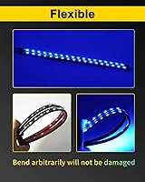 Vista 4 de YONGMING Tiras de luces LED para motocicleta de 32CM 12V, luces de bajo de la carrocería para SUV, coche, RV, ATV, bicicleta, barco, patio, lugar