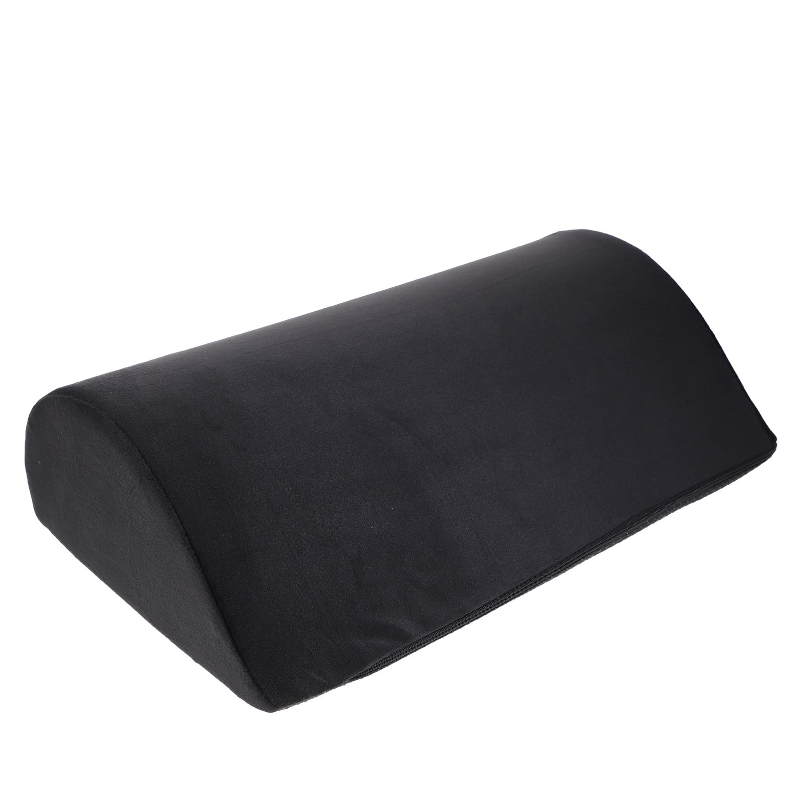 Toyvian Coussin Lombaire à Mémoire de Forme en Mousse Viscoélastique Modèle Incliné Noir Soutien Ergonomique Taille Jambes Housse Amovible et Lavable Oreiller Confortable pour