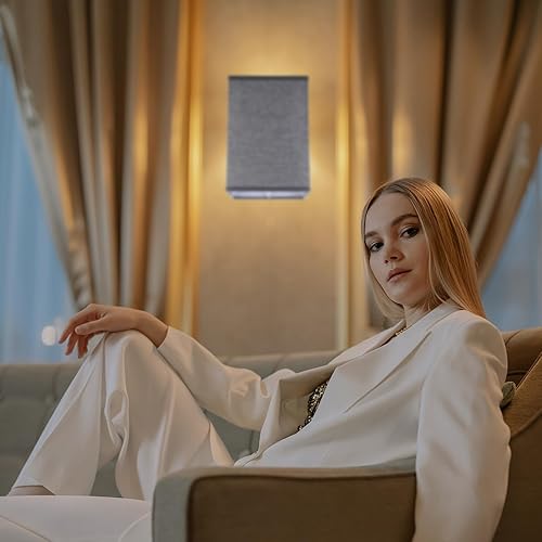 Miniatura 7 de Ciieeo Pantalla de lino de repuesto, 1 unidad, pantallas cuadradas de lino, pantalla de tambor desmontable para lámpara de mesa, lámpara de pie de