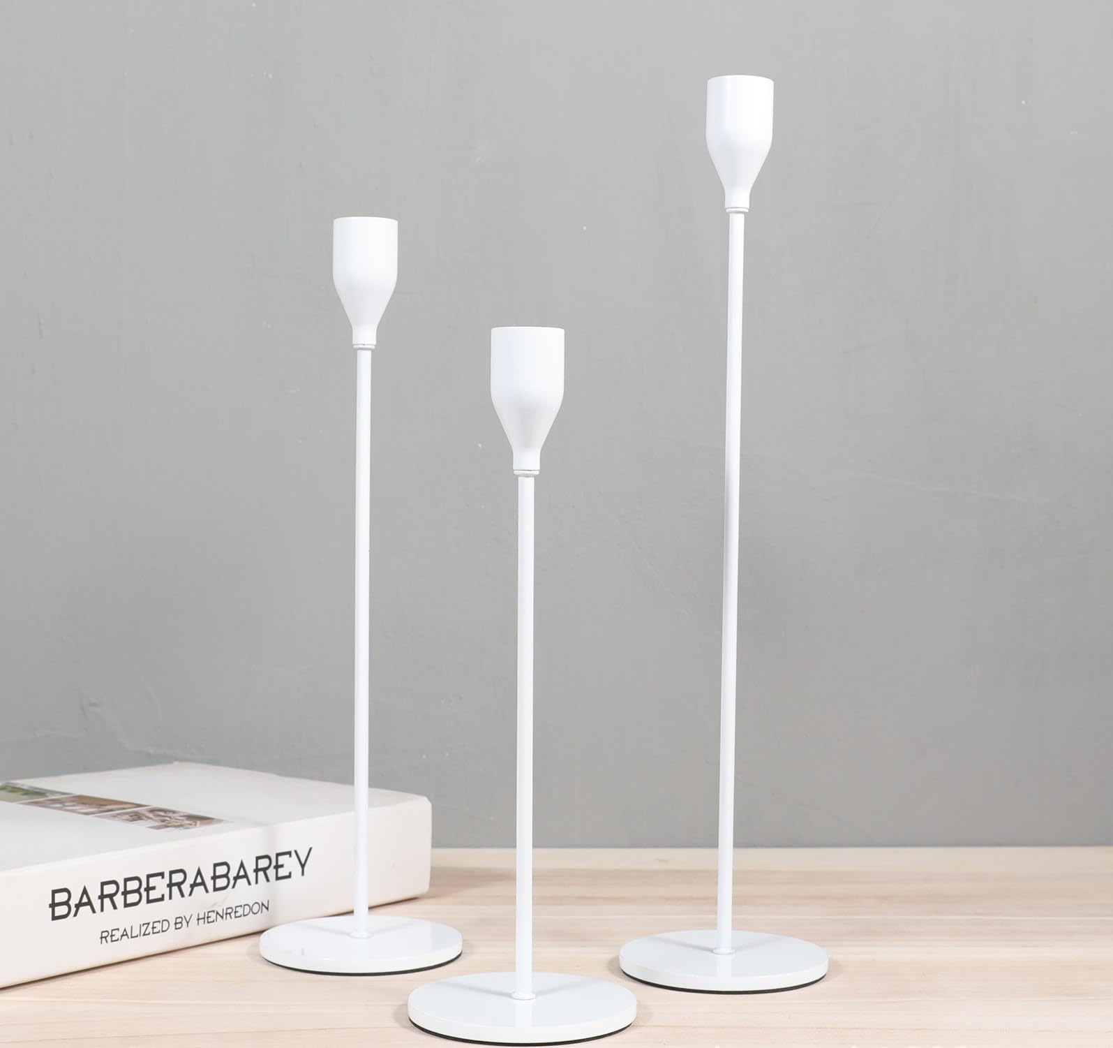 Combi Deal: Kaars Triple 3.1 Kandelaar White Triple