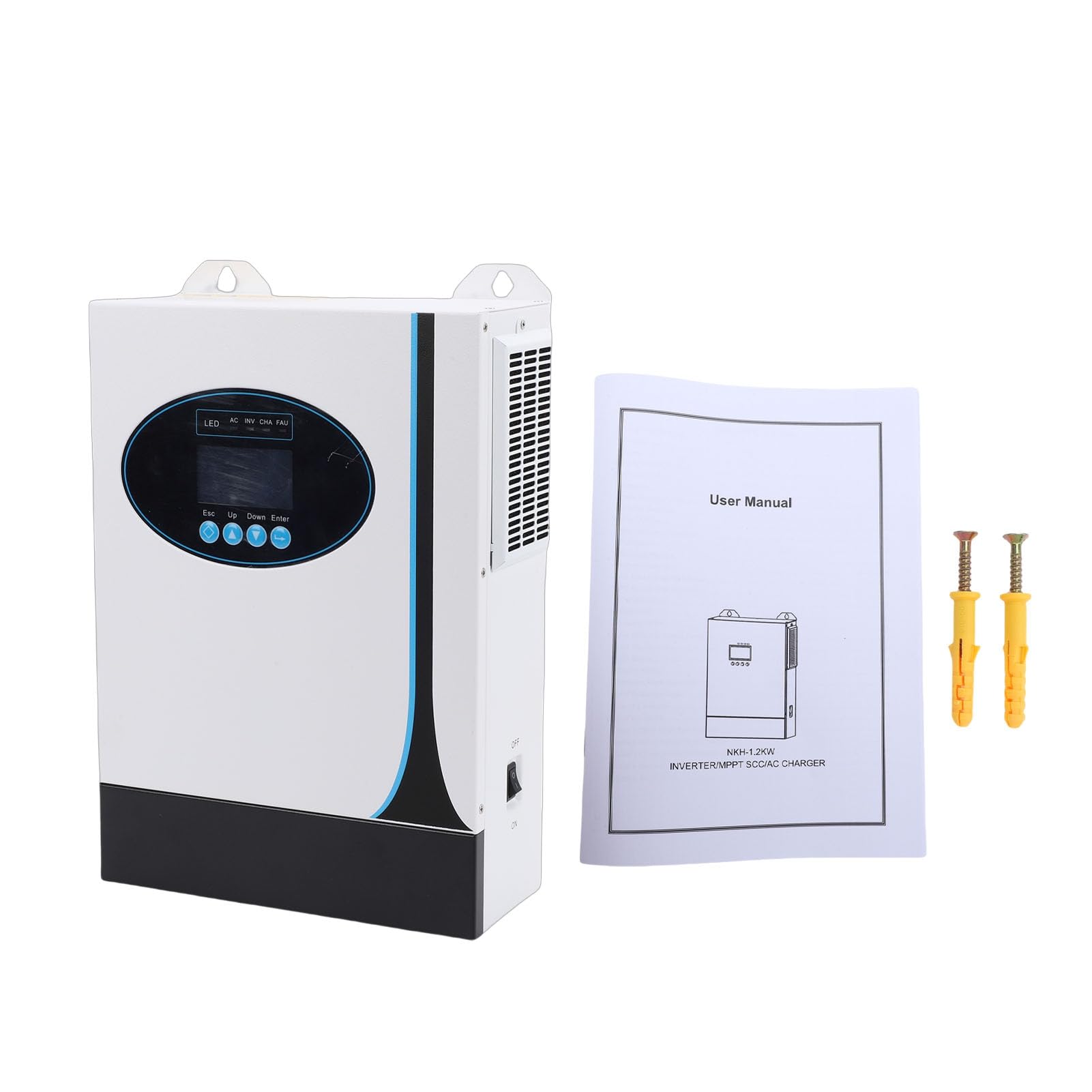 Uscita Efficiente a Onda Sinusoidale Pura con Inverter Solare Ibrido Off-grid per Siti Industriali Domestici e Scolastici Potenza 1,2 KW