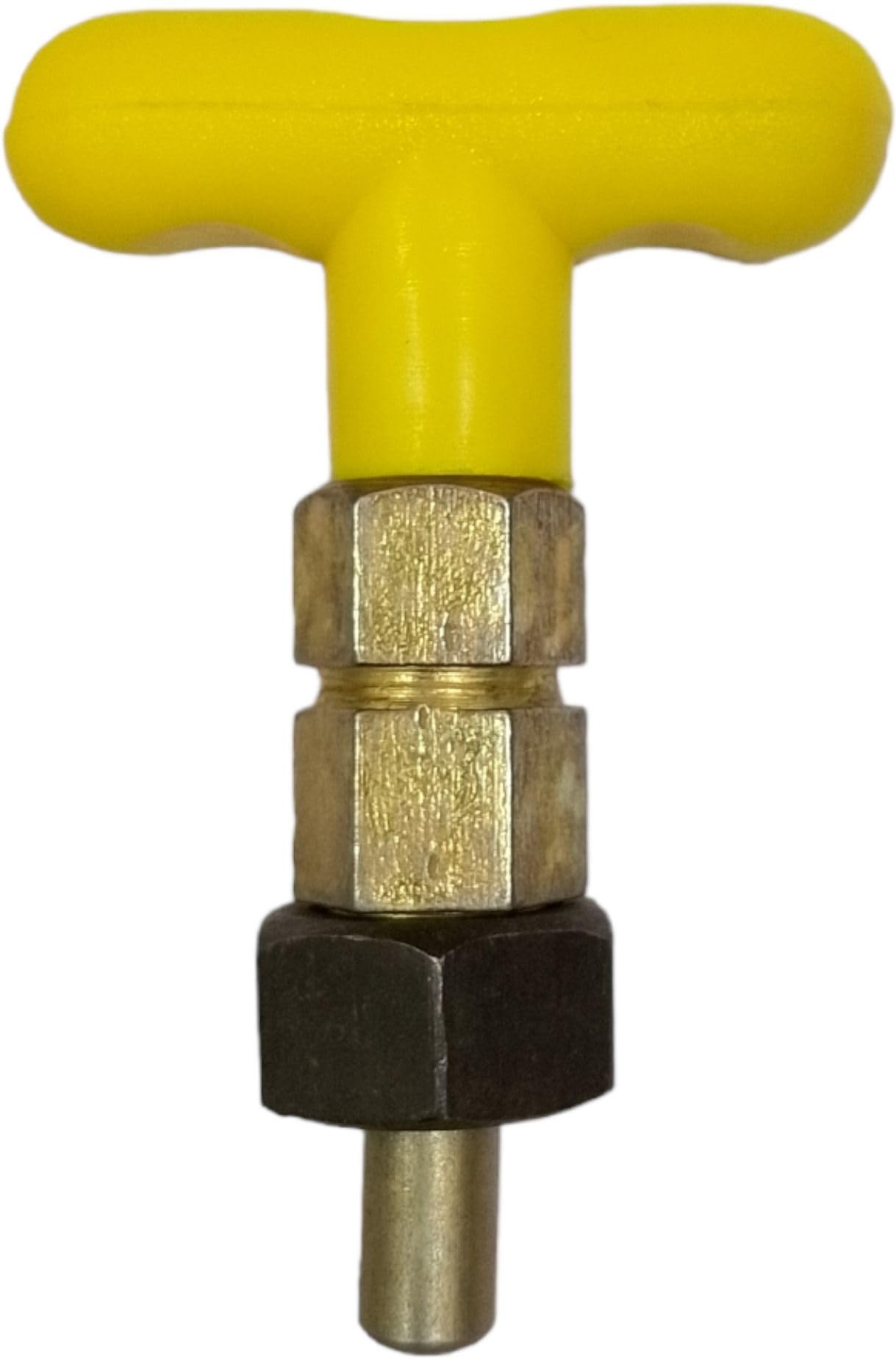 Gym Machine T Shape Catcher Lock with Small Nob 10mm Width in Yellow Colour Multi-Training Bar ()-picture-25