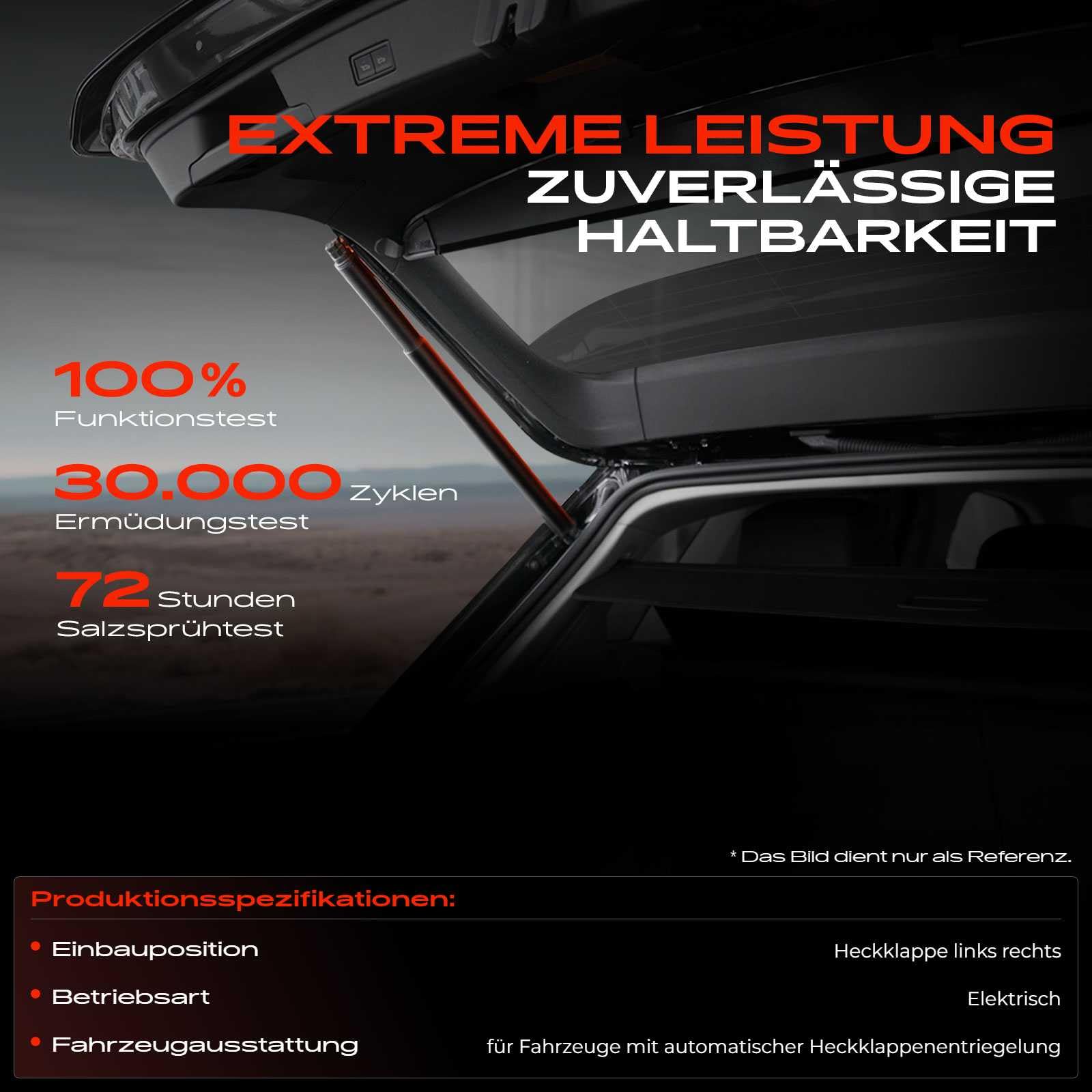 Frankberg Sprężyna gazowa Powerlift Sprężyna ciśnieniowa kompatybilna z Q4 E-Tron 2021-2025 Power Hatch Lift Support Tylny Lewy i Prawy Zestaw 2 szt. Zamiennik # 89A827851C
