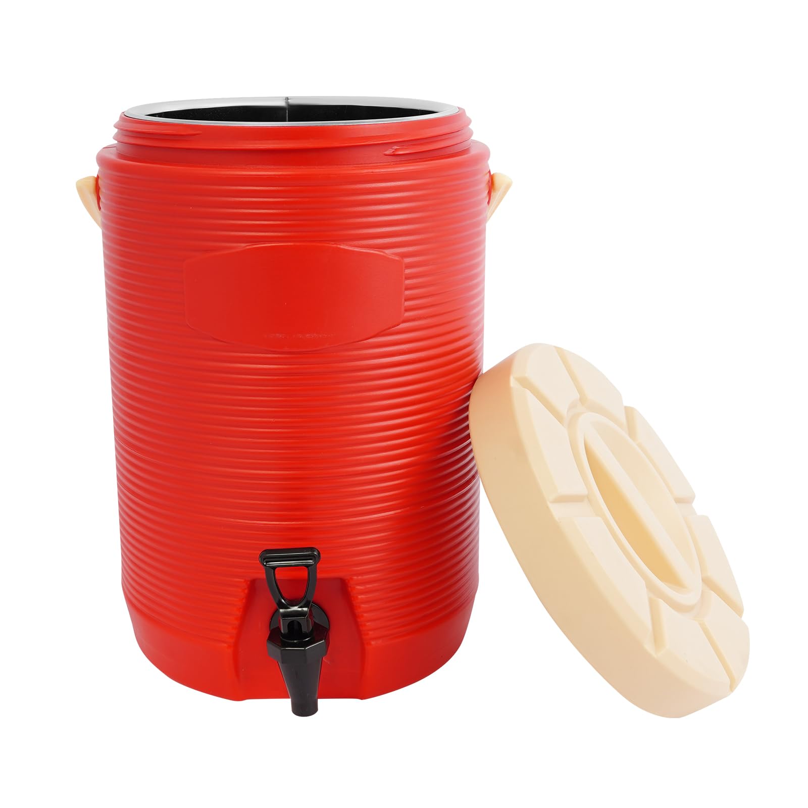 Dispensador de bebidas aislado de 15,4 L, termo, 8 horas de almacenamiento de calor, dispensador térmico para bebidas calientes y frías, con grifo para café, té o vino caliente