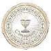 18" Foil Gold & Silver Radiant Cross First Communion Balloon