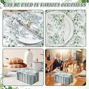 100Pcs Disposable Greenery Guest Napkins Paper Disposable Hand Towels Green Leaves Decorative Paper Dinner Hand Napkin for Bathroom Baby Shower Party Supplies Table Decor 100Pcs Disposable Greenery Guest Napkins Paper Disposable Hand Towels Green Leaves Decorative Paper Dinner Hand Napkin for Bathroom Baby Shower Party Supplies Table Decor