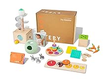 Lovevery | The Babbler Play Kit, Birthday Play Kit, Montessori Toddler Toy, 8 Play Products, 1 Board Book, and Play Guide (Best Birthday Gift for 1 Year Old), Medium