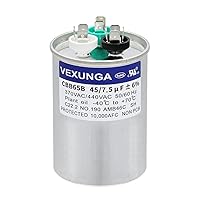 Vista 56 de 35/5 uF 35+5 MFD 370V o 440V Condensador Redondo de Funcionamiento Dual de Arranque para A/C CBB65B Condensadores de Aire Acondicionado para Unidad