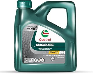 Castrol MAGNATEC STOP-START 5W-30 Full Synthetic Engine Oil for Petrol, Diesel and CNG Cars 3L