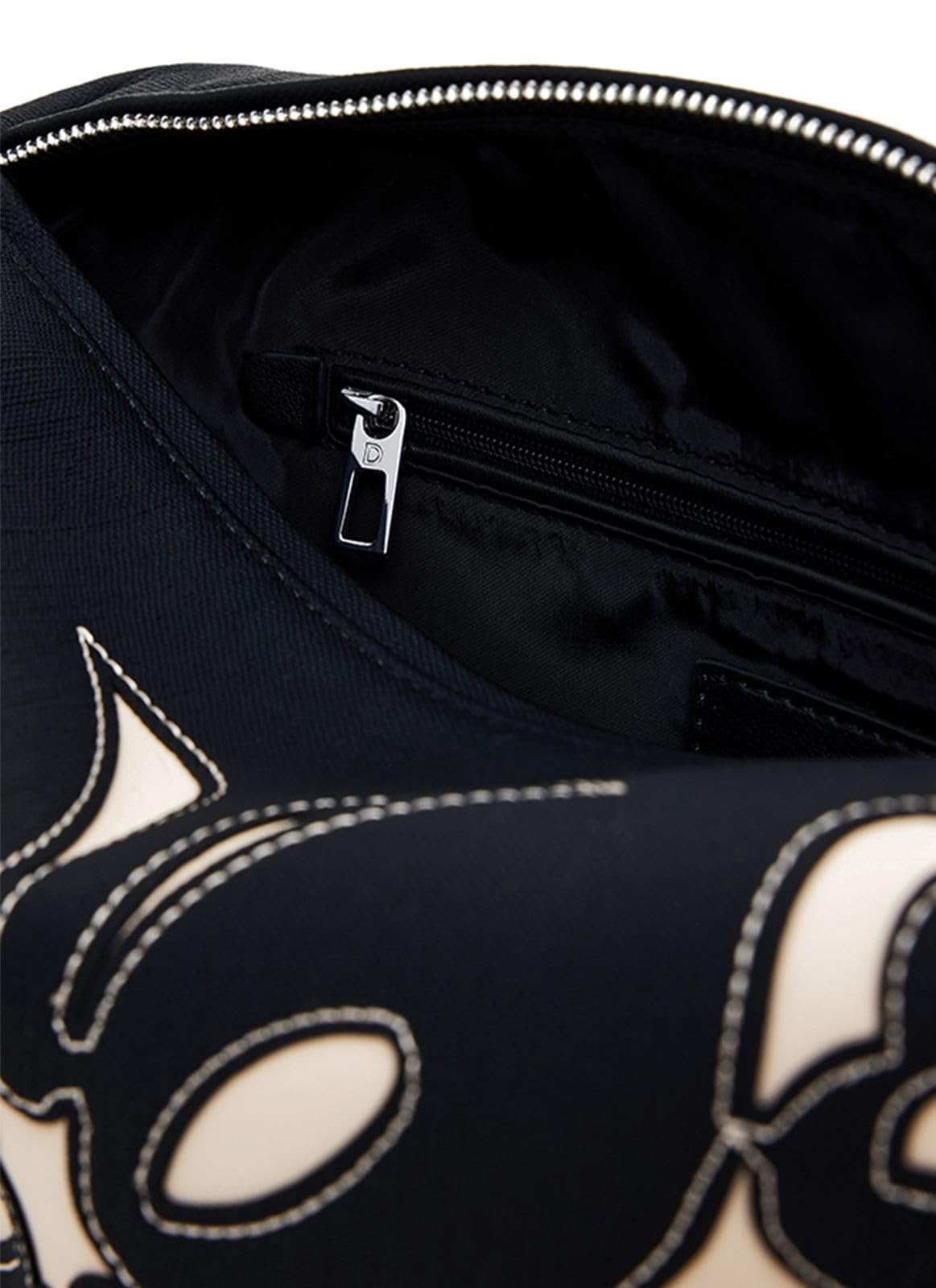 Desigual Sac à main en polyuréthane pour femme, noir, taille unique, Noir, One size