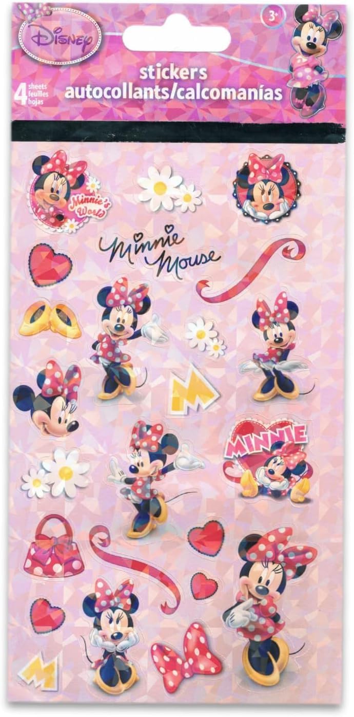 Zestaw długopisów z myszką Minnie Party Favors – zestaw z 6 długopisami z myszką Minnie i kaczką stokrotką oraz naklejkami, więcej | Artykuły imprezowe z myszką Minnie