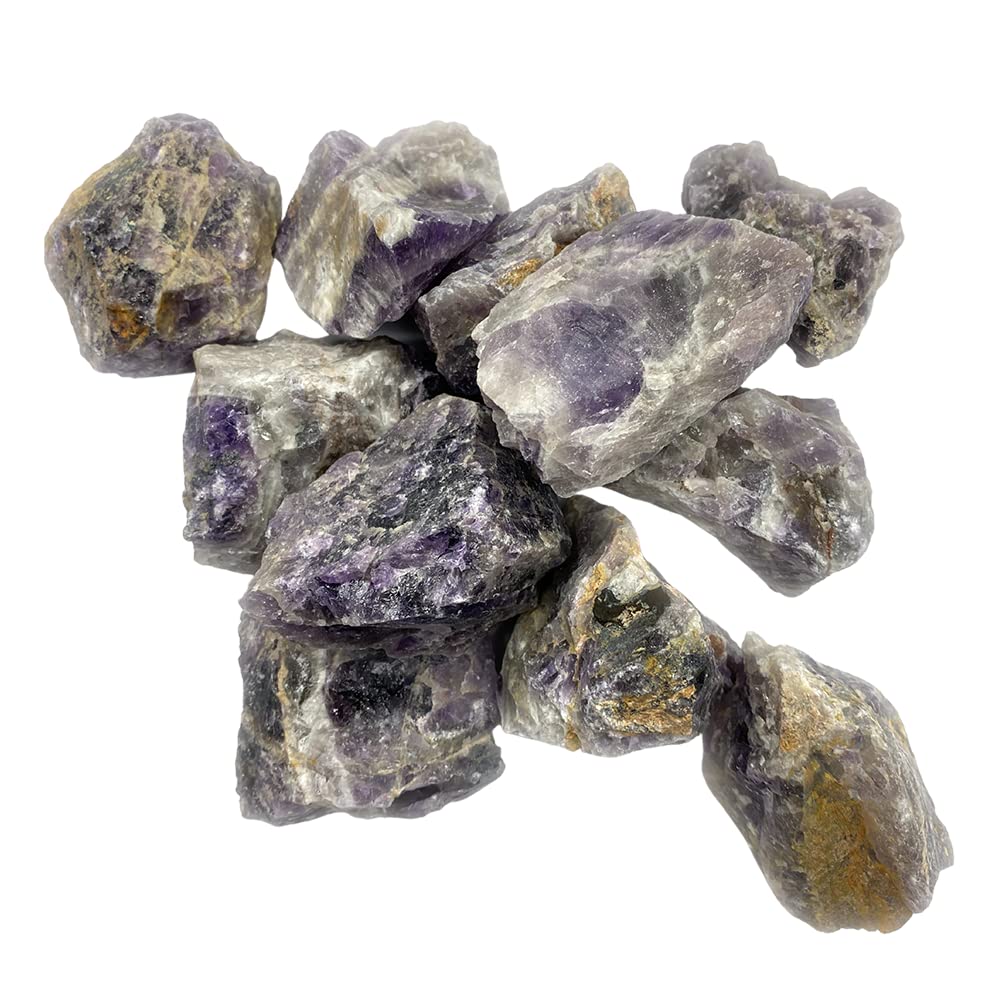 VIE Naturals Raw Rough Cut Crystals Pack, 1kg, Amethyst, One