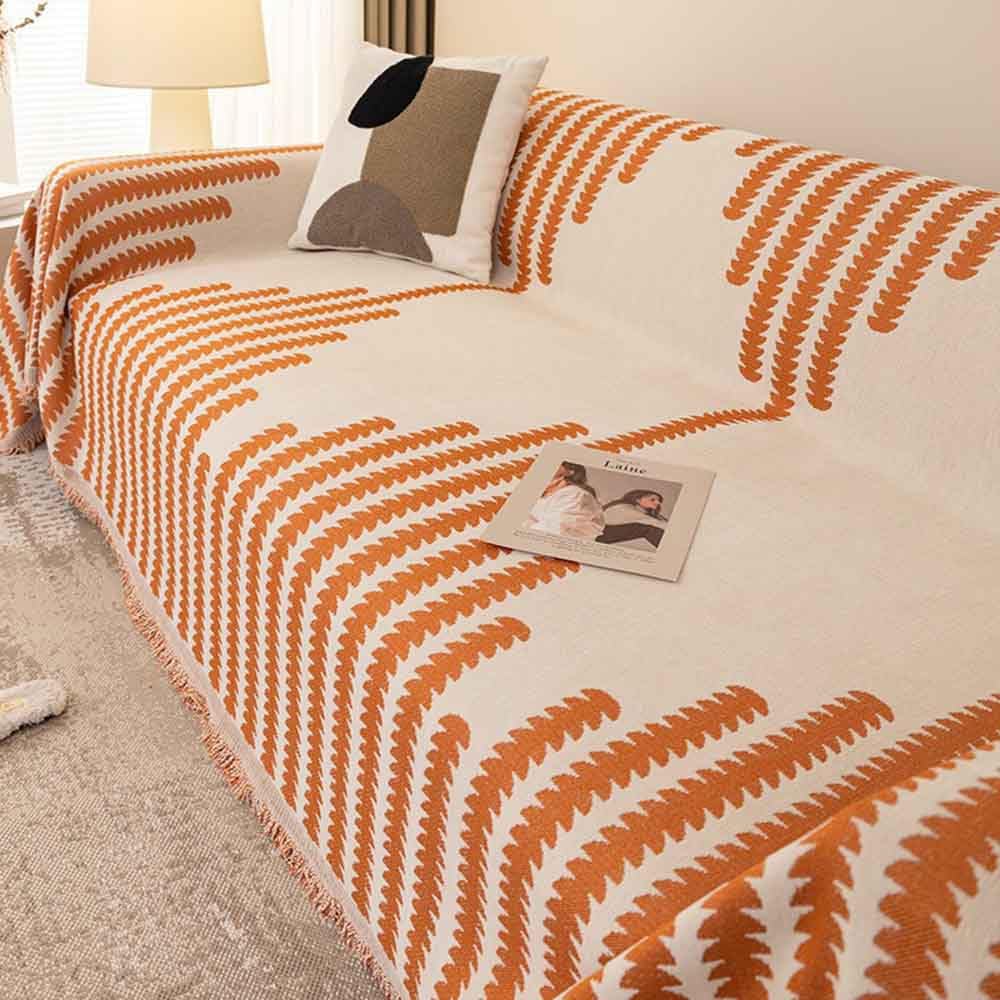 MXCZFC Sofa Throws Large 3 Seater,Throws for Sofas Large, Non Slip Extra Large Throws for 4 Seater Sofa with Decorative Fringe, Sofa Throw for Settees Couch and Armchairs