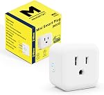 Minoston Z-Wave Sortie Mini Socket enfichable, Hub Z-Wave requis 800 Series Plug Zwave répéteur intégré/extendeur de portée, travailler avec SmartThings, Wink, Alexa, assistante Google, FCC Inscrit (MP21Z)