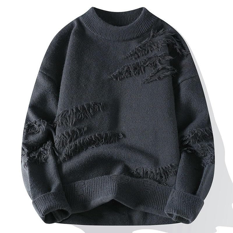 Pull d'hiver ample homme en tricot pour vos sorties décontractées - 3