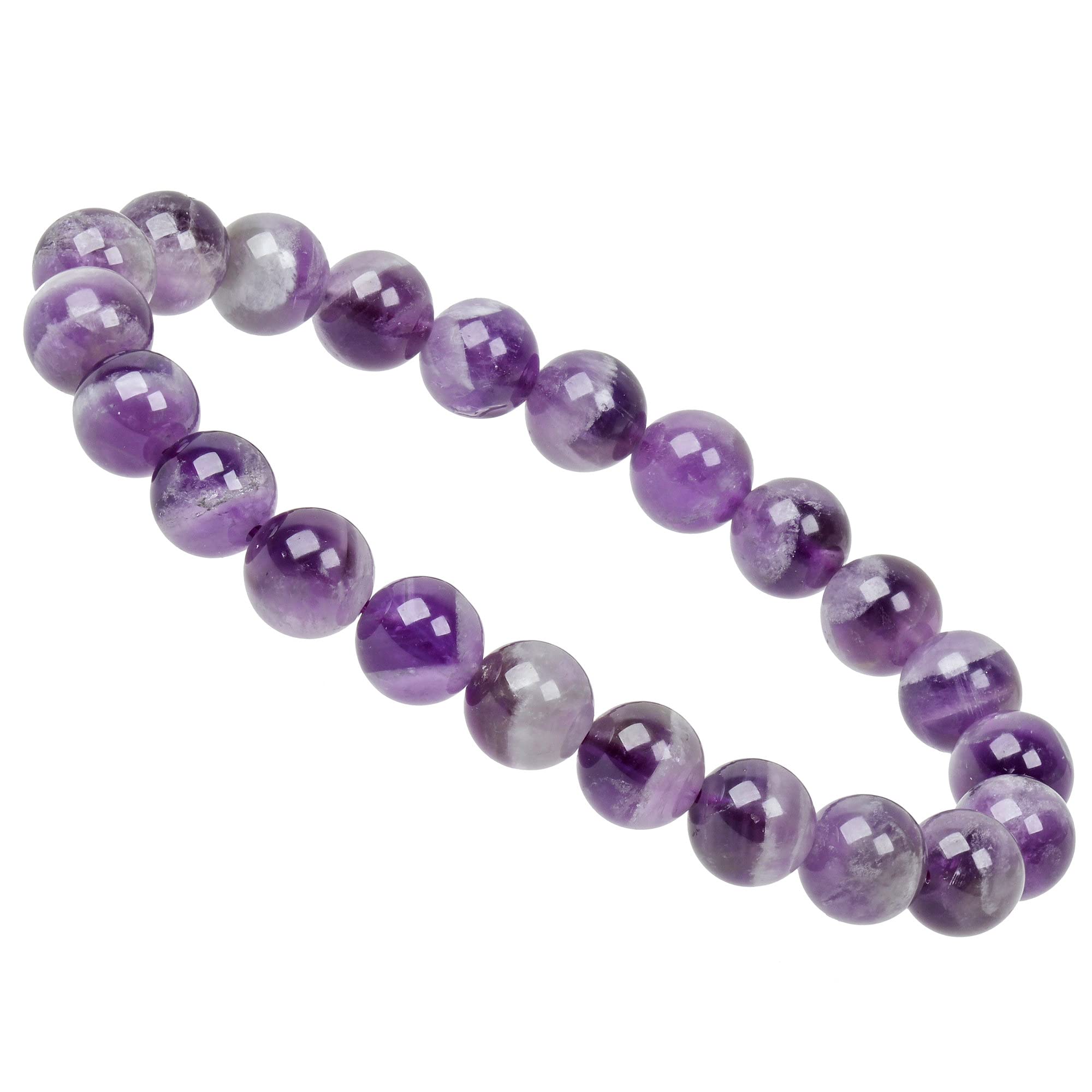 ELEDORO Chakra Armband 8 mm - Edelstein Stretcharmband | ELEDORO: handgefertigte 8-mm-Edelsteinarmbänder, 19 cm - besondere Auswahl für Yoga, Meditation und Achtsamkeit