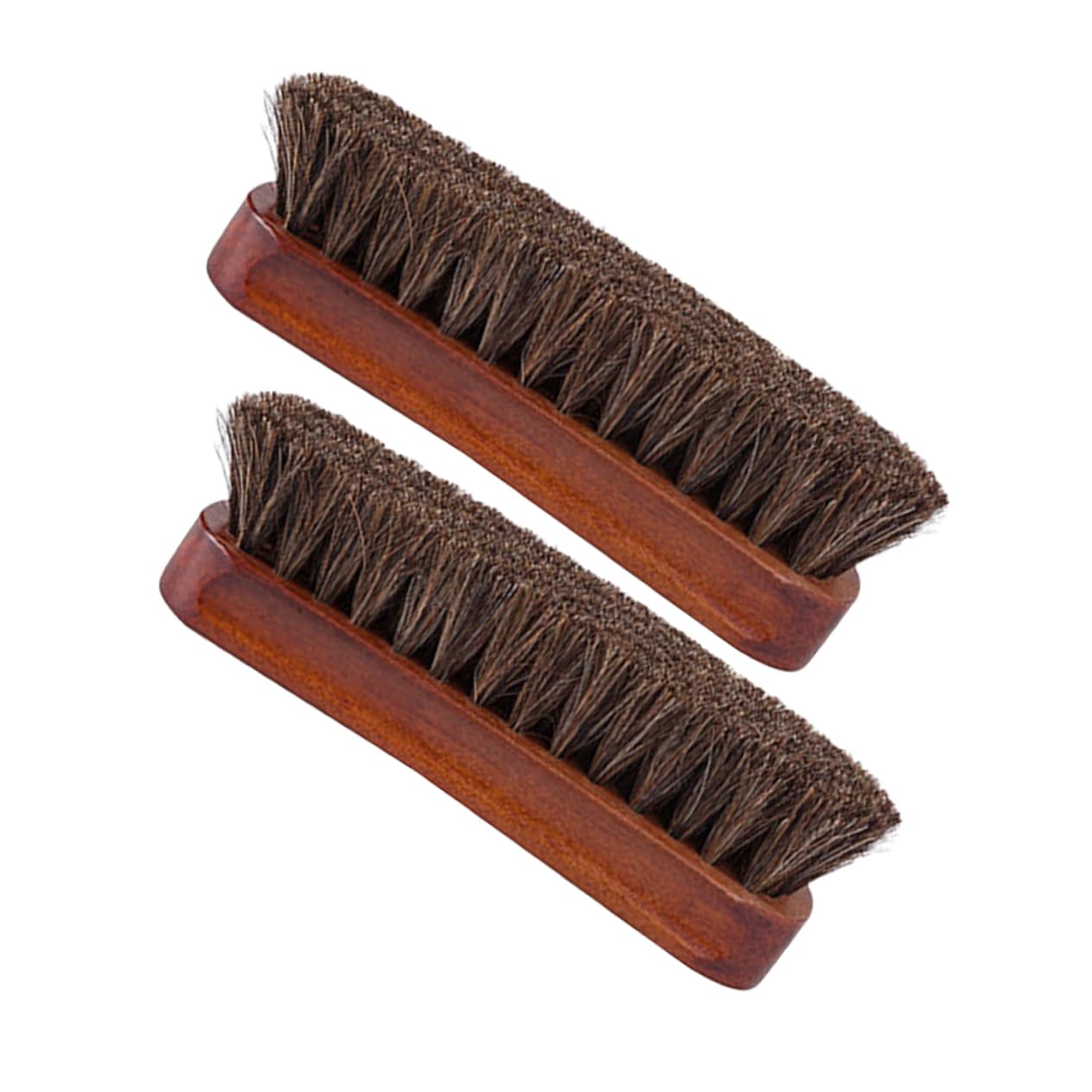 BESPORTBLE Cepillo De Madera para Pelo De Caballo Cepillo Limpiador para Zapatos De Limpieza Kit para Lustrar Zapatos De Pelo De Caballo para 2 Piezas x 4
