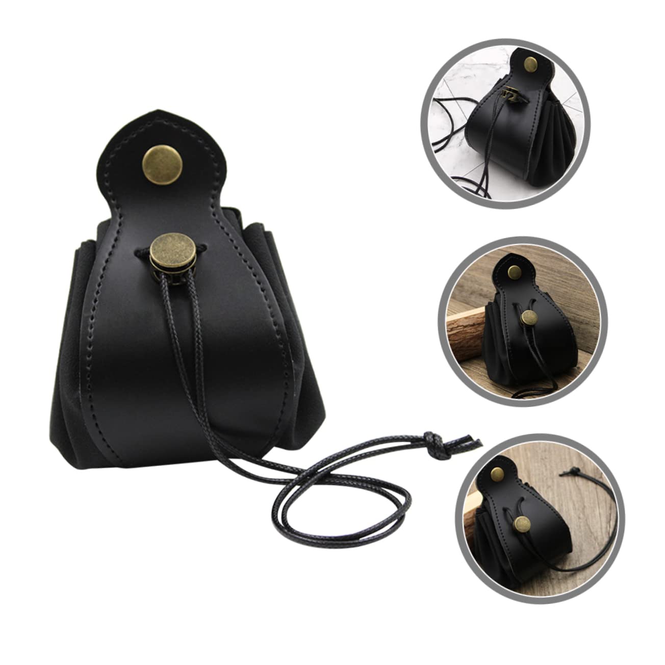 YARNOW 5 Pezzi Custodia Per Dadi Compatto Custodia Viaggio Segnale Piccolo Polvere Gioco Borsa Di Stoccaggio Dei Dadi Marsupio Sacchetto Di Perline Di Gioco Buste Vassoio Pelle