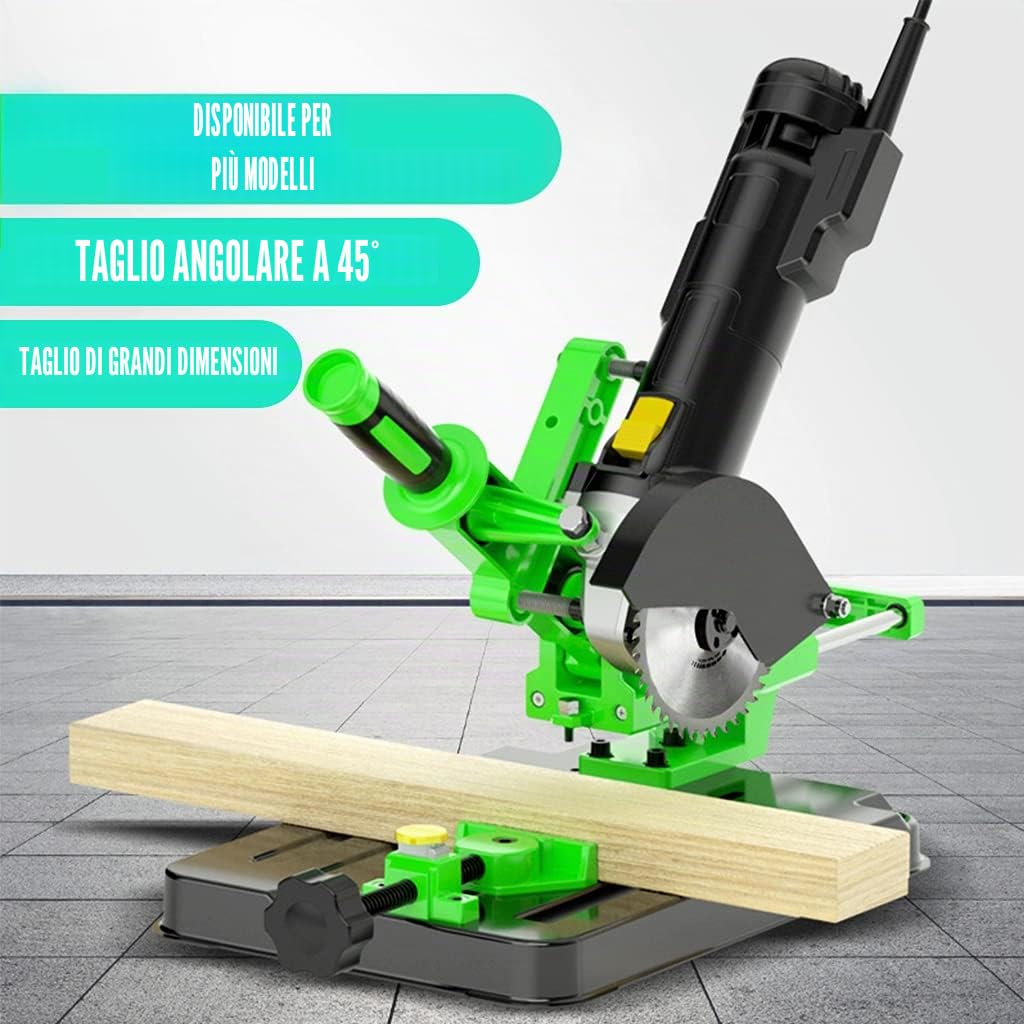 Supporto per Smerigliatrice Angolare, 100/125 mm, Multifunzione, Barra di Trazione