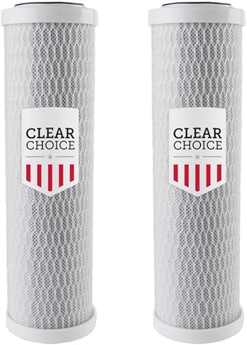 Clear Choice - Filtro de agua para sedimentos de 1 micrón, 10 x 2.50 pulgadas, repuesto de cartucho de filtro de agua de 10 pulgadas, sistema RO de
