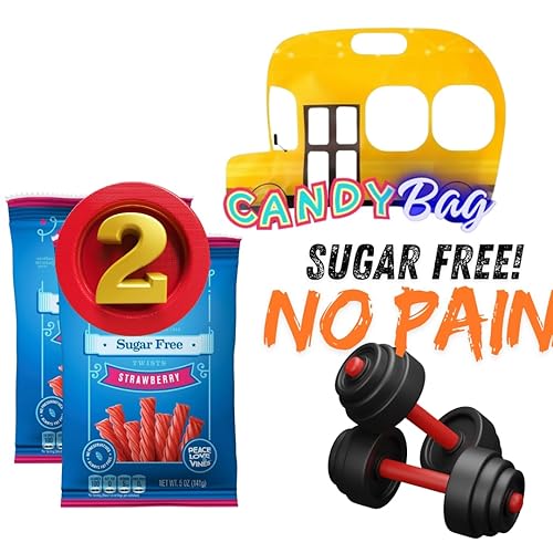 Miniatura 4 de Paquete de 2 caramelos de vid de regaliz de fresa roja sin azúcar, suaves y masticables, 4.9 onzas cada bolsa, viene con una bolsa resellable con