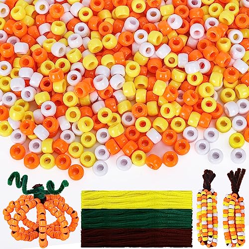 Cuentas de poni de otoño Whaline con limpiapipas para pulseras 2
