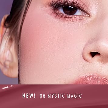 Liquid Blush for Cheeks, Mauve Natural Matte Finish, Highly Pigmented Multi-Use Face Blush Makeup, Lightweight and Long-Lasting Lip & Cheek Tint Blush Stick, Easy-to-Blend 06 Mystic Magic