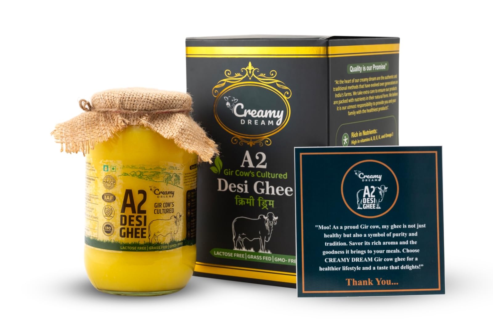 Creamy Dream A2 Gir Cows Cultured Desi Ghee | 1000 ml (1 lit) | Lactose Free | Grass Fed | GMO-Free | Boost Immunity | Boost Brain Function & Improve Eyesight | Better Digestion | Lab Tested (B0DHGGDBH4) Amazon Price History, Amazon Price Tracker