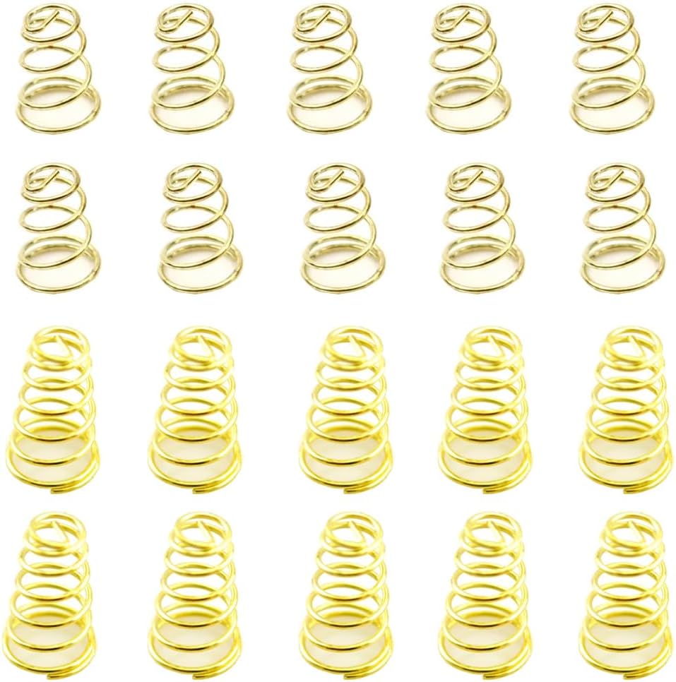 20 Pack Flashlight Switch Battery Spring Replacement LED Flashlights Battery Contact Springs for Battery Powered Flashlight Strion TailCap Switch 747013 Streamlight Tail End Bottom Tail Cap