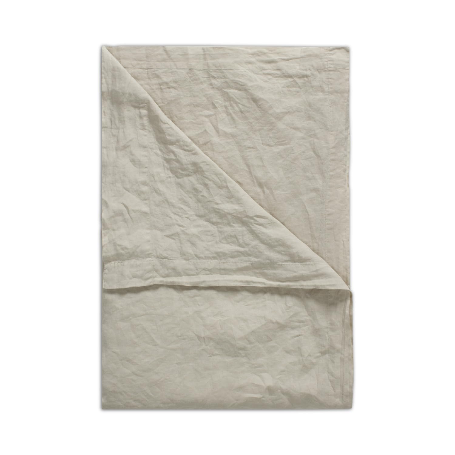 Luxury 100% Natural Linen Flat Sheet | Pure Linen Bed Sheets | Luxurious Hotel Quality | Belgian French Flax Woven In Portugal | Almond - Double