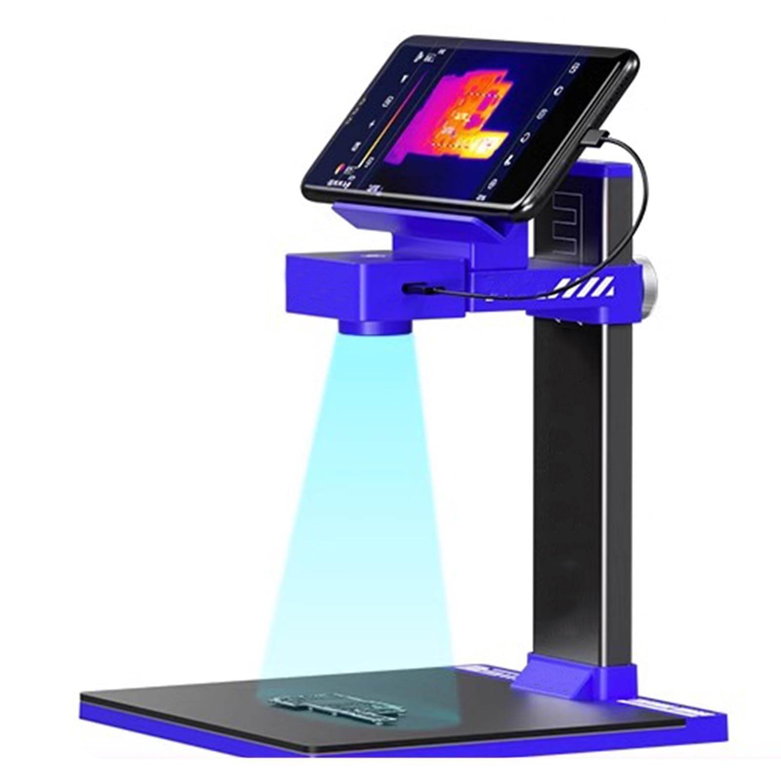 Termocamera a infrarossi per diagnostica PCB, strumento di riparazione elettronico con monitor della temperatura e schermo LCD, analisi di precisione per test della scheda madre