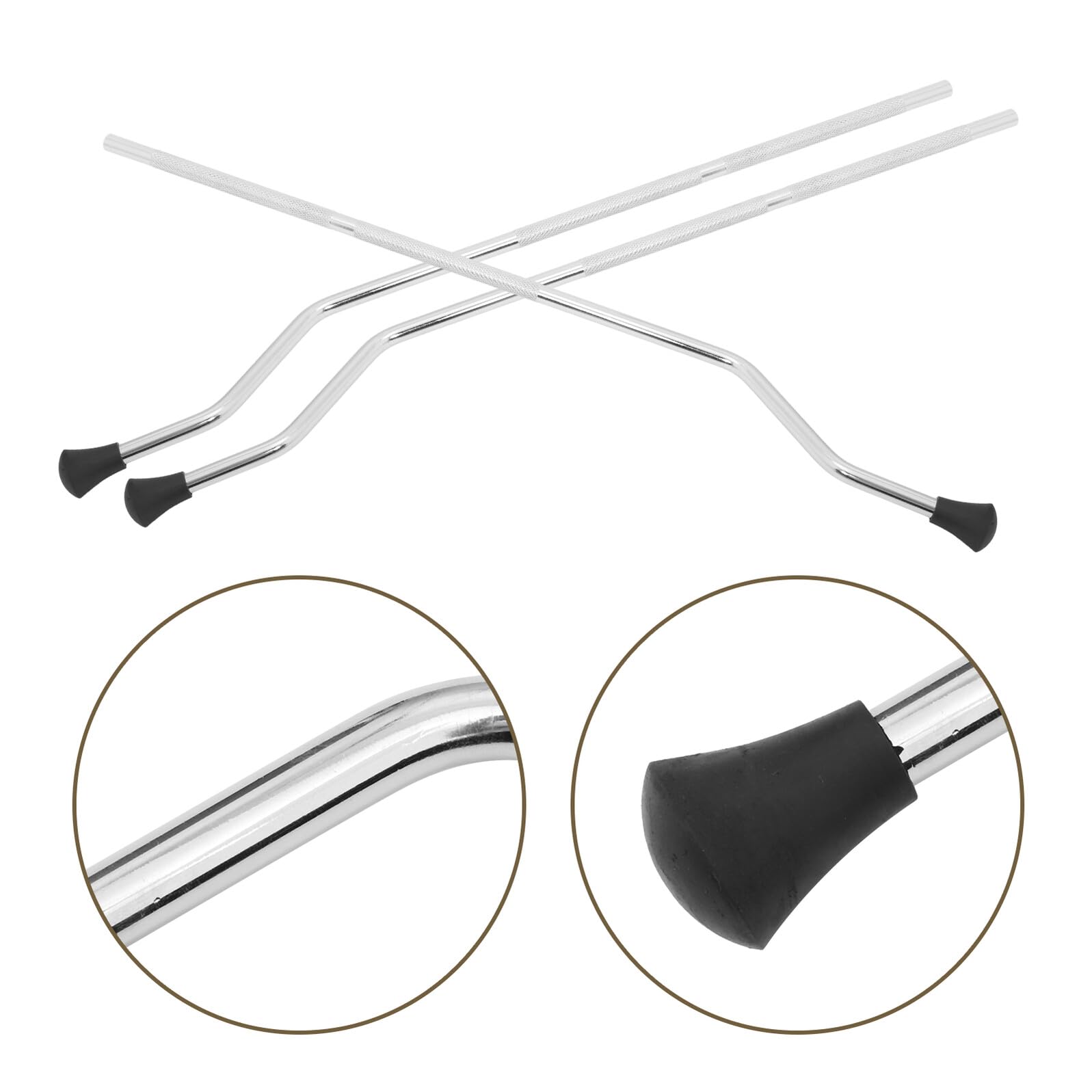 BESTonZON 3 pièces Support de Jambe de Batterie Métal Pied de Tom Stable et Antidérapant pour Kit de Percussion Remplaçant