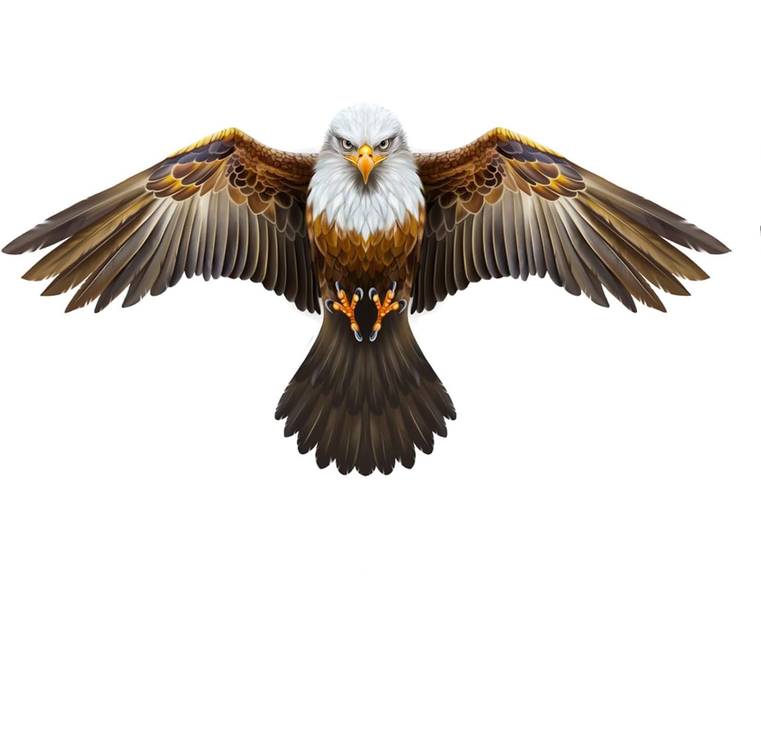 Bird Control Telescopic Bird Scarer Kite Bird Repeller for Garden Backyard Lawn Farm and Field only Kite(Brown-No Pole)