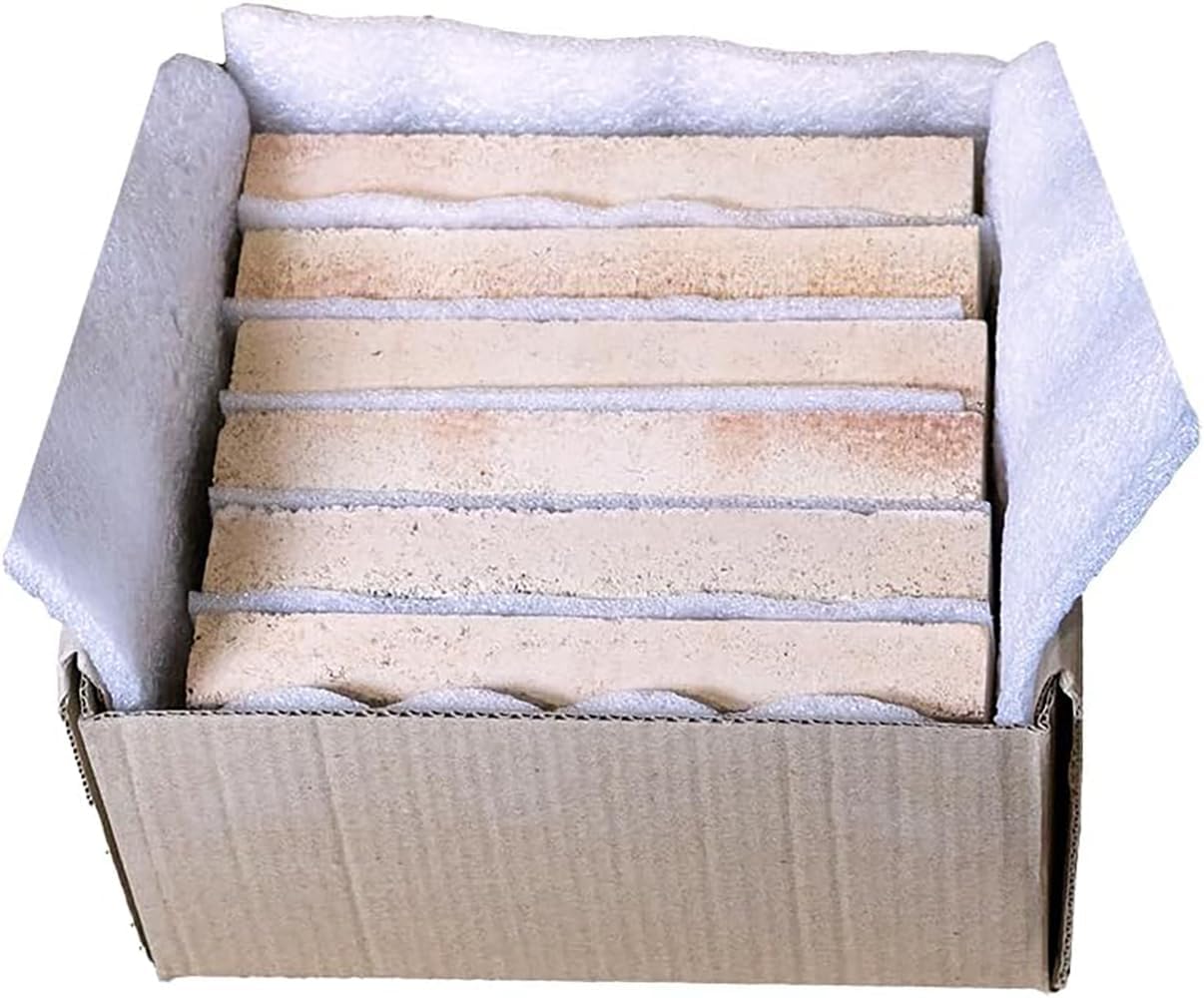 RTH-USA RB-40 Fireclay Refractory Bricks – Box of 6 – 9” x 4.5” x 1.25” High Heat Fire Bricks for Fireplaces, Kilns, Wood Stoves, and Ovens – 3000°F Heat Resistance