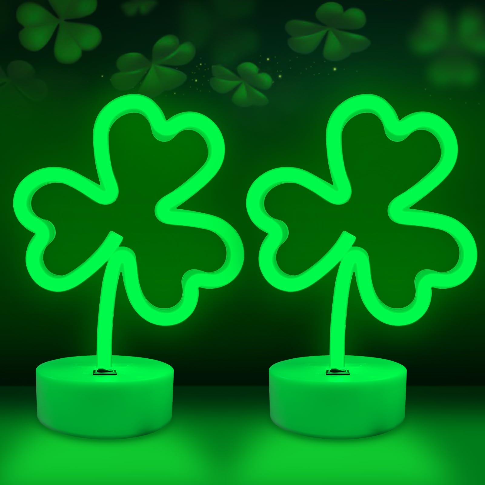Lampe LED trèfle décoration originale à offrir en cadeau de Saint-Patrick