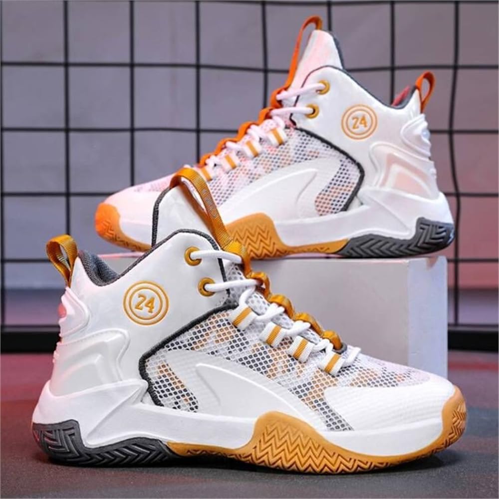 Hixingo Kinder Basketballschuhe Sportschuhe Jungen, Mädchen Sneaker Herren Turnschuhe Anti-Rutsch Laufschuhe High Top Basketball Schuhe Unisex