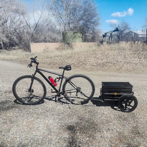 image for Xspec 2-in-1 Bike Cargo Trailer Pushcart, Bicycle Trailer with Removab